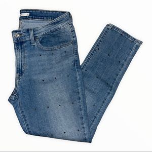 Levi’s 711 skinny rhinestone jeans 30